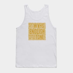 WVHS English Love Tee Shirt Gold Text Tank Top